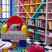 Memphis Maximalism interior style preview